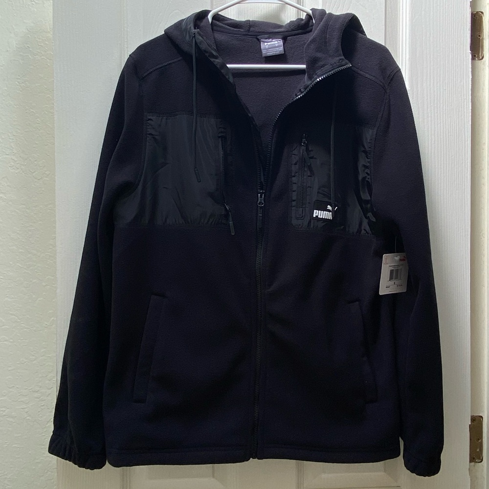 PUMA | Fleece Jacket Polar Hooded Zip-up Small - Picture 8 of 11